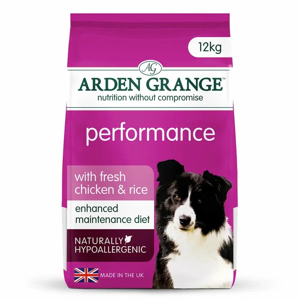 Arden grange Arden Grange Performance Chicken Whitefish pet food packaging